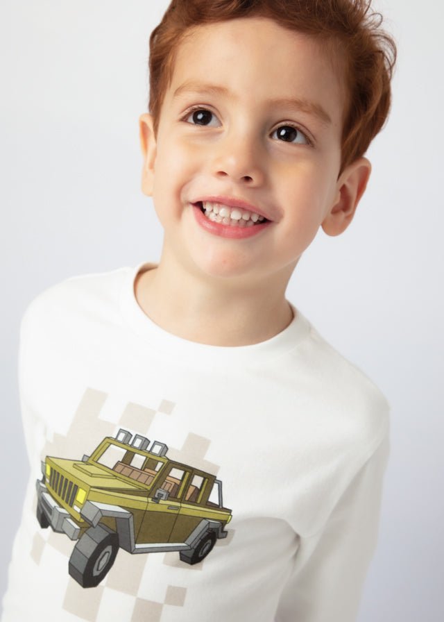 Boys' Long Sleeve T - Shirt with Car Print (Mayoral)