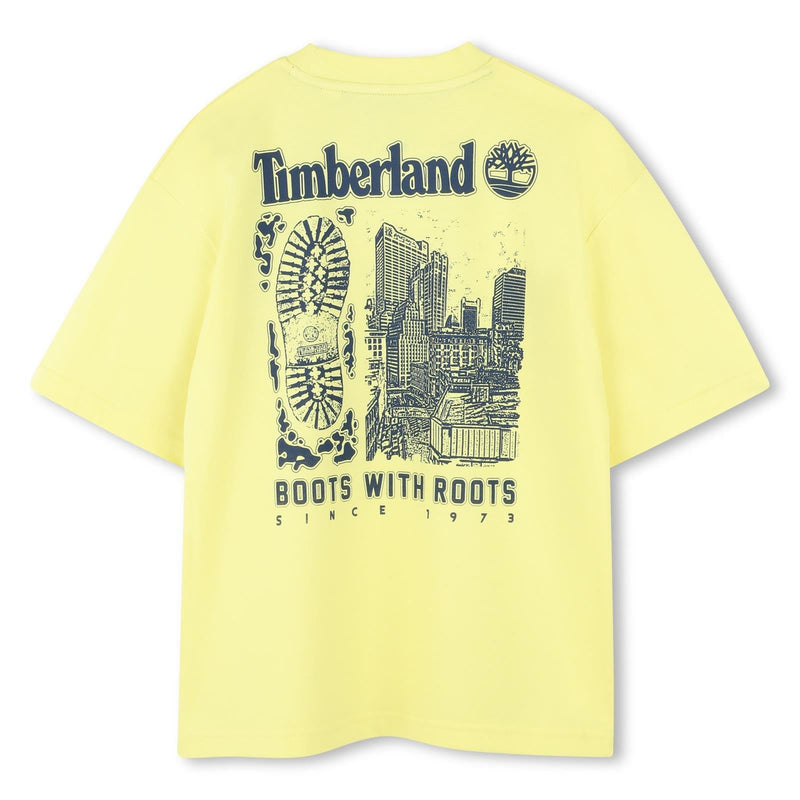 Boys Loose Fit Tee with City Illustration