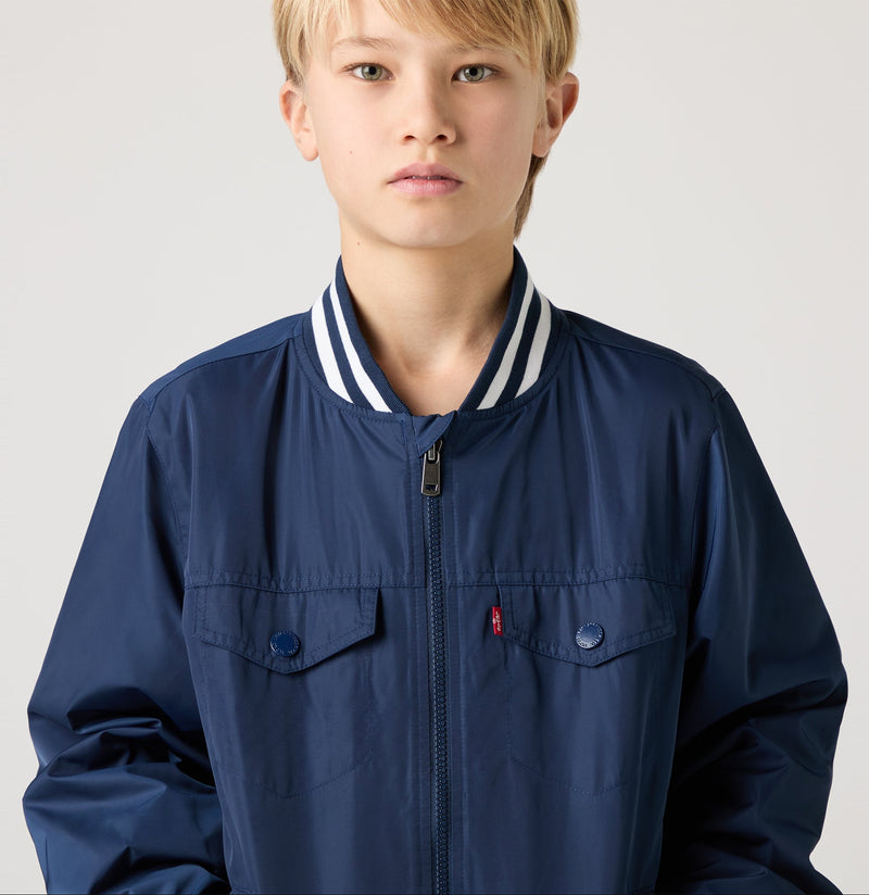 Boys Meshed Lined Bomber Jacket