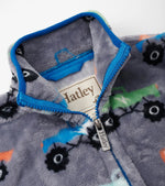 Boys Monster Trucks Fuzzy Fleece Zip - Up Jacket (Hatley)