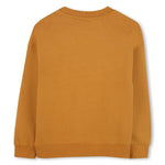 Boys' Mustard Sweatshirt with Logo Print