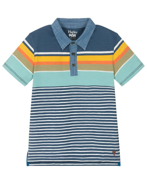 Boys Nautical Stripes Polo Tee