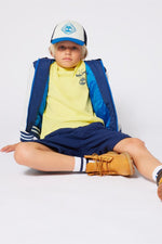 Boys Navy Bermuda Shorts