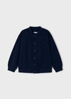 Boys Navy Blue Cotton Bomber Jacket