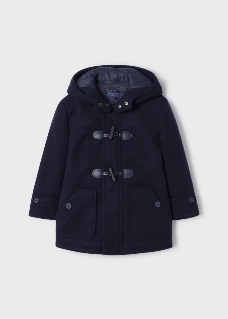 Boys Navy Blue Duffle Coat