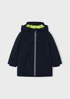 Boys Navy Blue Padded & Hooded Coat (mayoral)