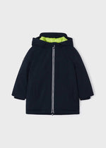 Boys Navy Blue Padded & Hooded Coat (mayoral)