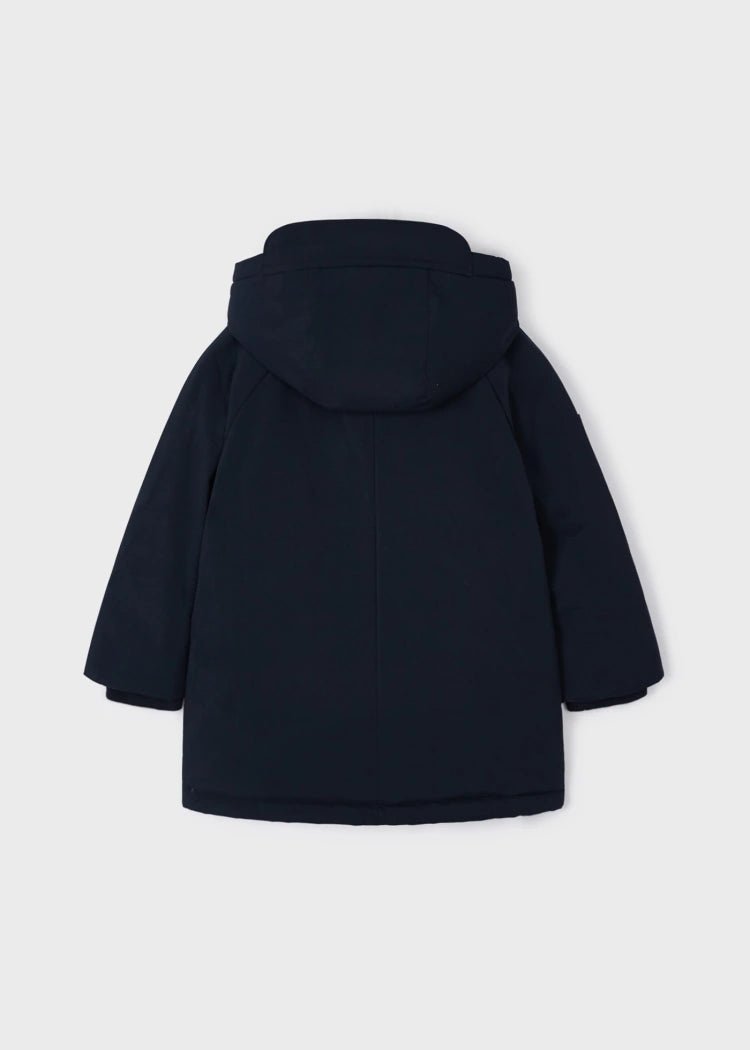 Boys Navy Blue Padded & Hooded Coat (mayoral)