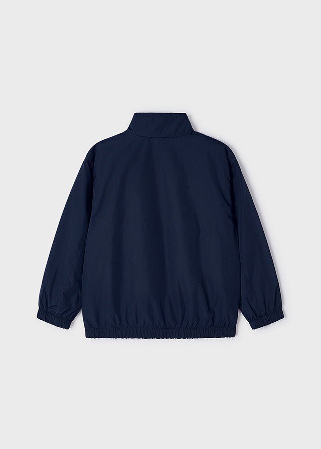 Boys Navy Blue Reversible Windbreaker Jacket