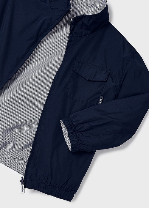 Boys Navy Blue Reversible Windbreaker Jacket