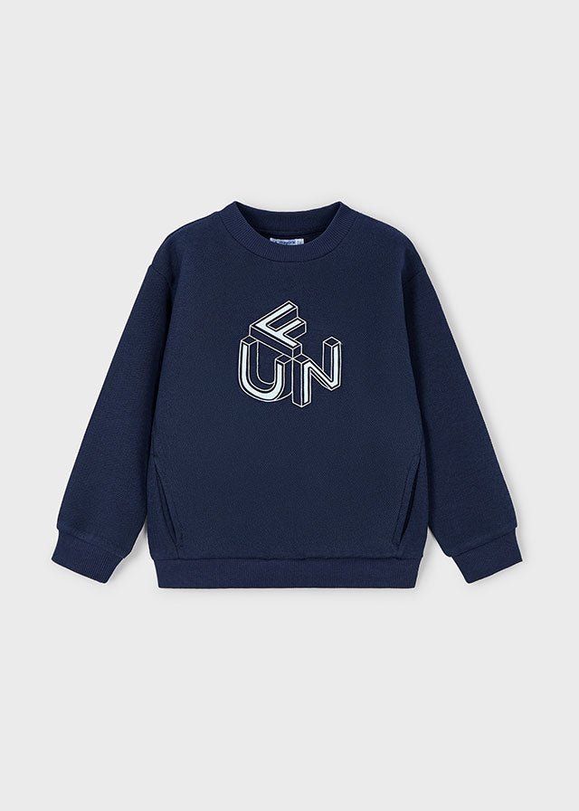 Boys Navy Blue Sweatshirt