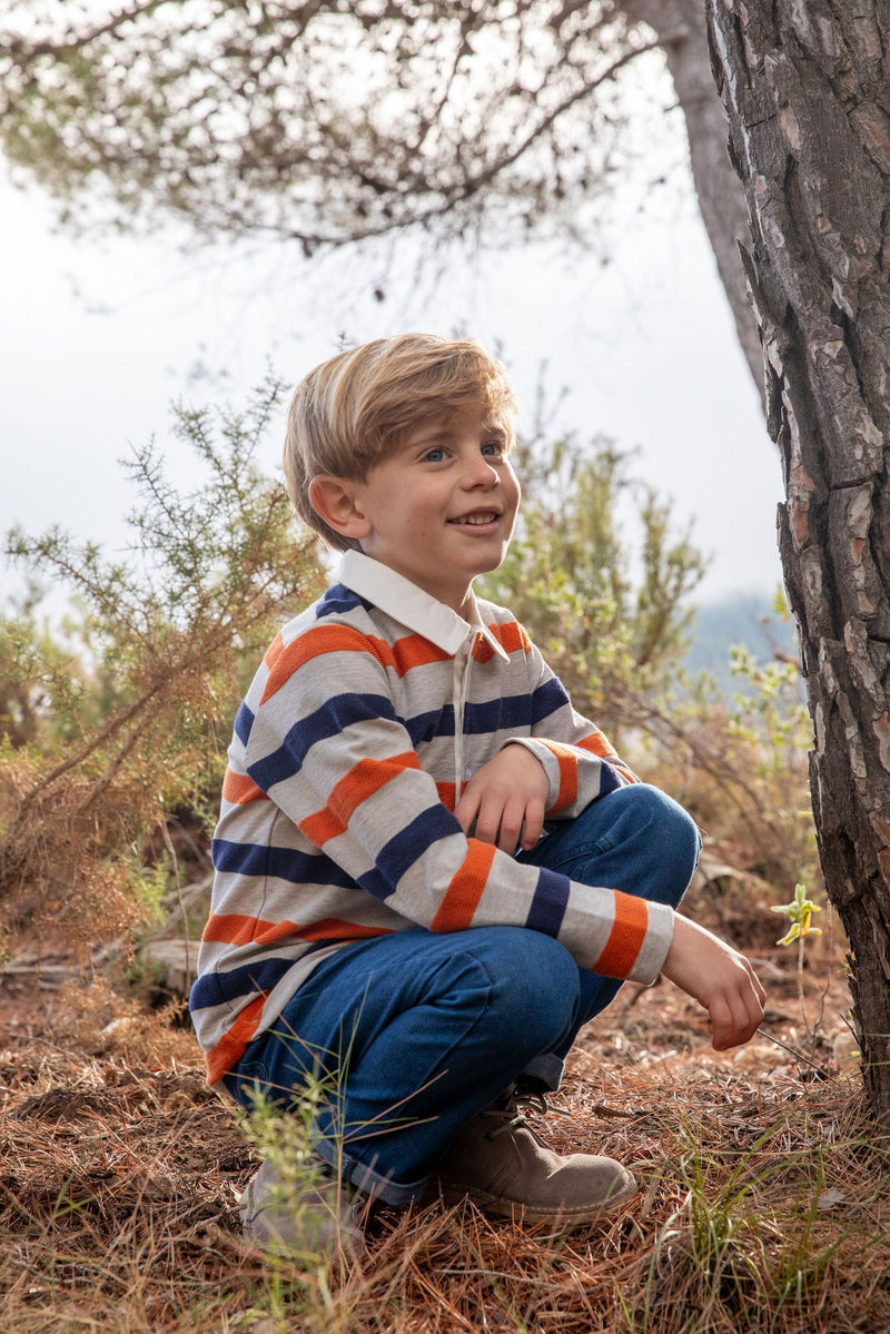 Boy's Navy Blue Trousers (Tutto Piccolo)