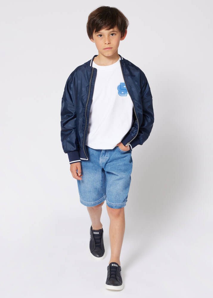 Boys Navy Bomber Jacket