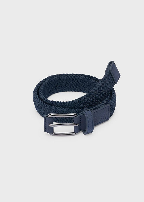 Boys Navy Braided Belt