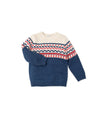 Boys Navy Fair Isle Knit Jumper (Tutto Piccolo)