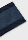 Boys Navy Knit Hat and Snood Set
