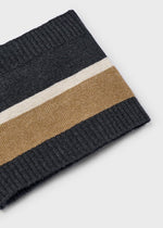 Boys Navy Knit Hat & Scarf Set