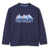 Boys Navy Long Sleeve Tee