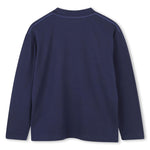 Boys Navy Long Sleeve Tee