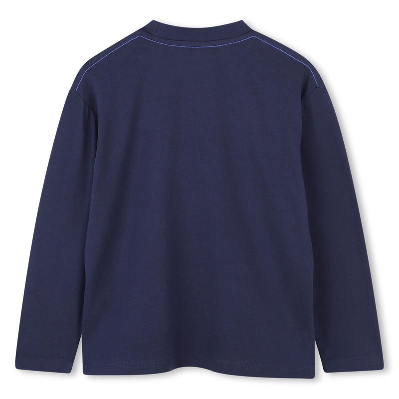 Boys Navy Long Sleeve Tee
