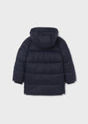 Boys Navy Puffer Coat