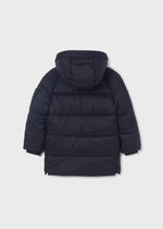 Boys Navy Puffer Coat