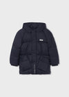 Boys Navy Puffer Coat