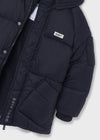 Boys Navy Puffer Coat