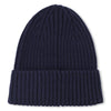 Boys Navy Ribbed Knit Beanie
