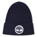 Boys Navy Ribbed Knit Beanie