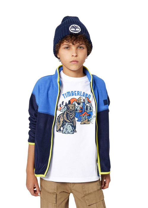 Boys Navy Ribbed Knit Beanie