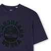 Boys Navy Tee with Dark Green Logo