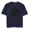 Boys Navy Tee with Dark Green Logo