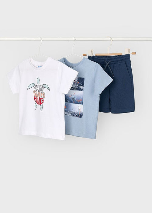 Boys Ocean - Themed T-Shirt & Shorts Set