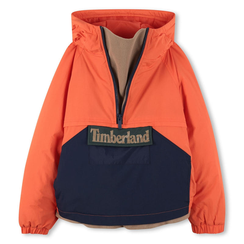 Boys Orange & Navy Windbreaker