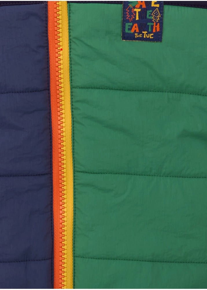 Boys Padded Jacket in Color Blocks