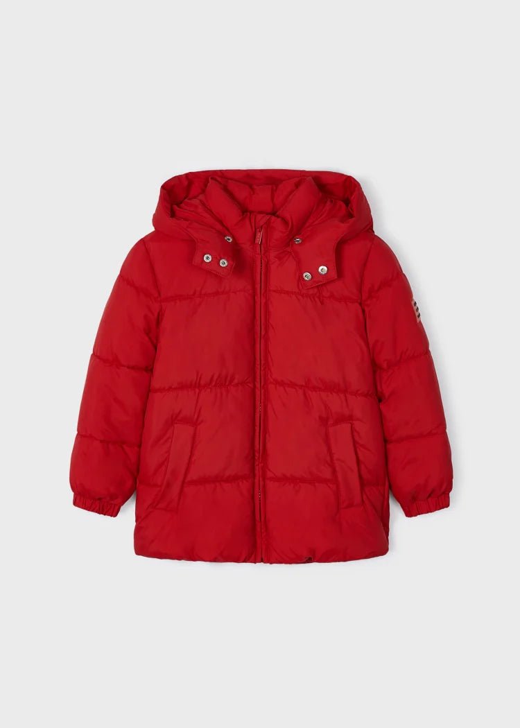 Boys' Red Coat with Removable Hood (mayoral)