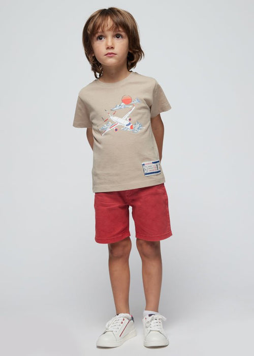 Boys Red Cotton Chino Shorts (mayoral) - CottonKids.ie - Dress - 3 year - 4 year - 5 year