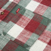 Boys Red & Green Buffalo Check Flannel Shirt