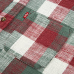 Boys Red & Green Buffalo Check Flannel Shirt