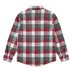 Boys Red & Green Buffalo Check Flannel Shirt