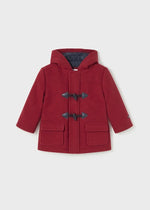 Boys Red Hooded Duffle Coat (mayoral)