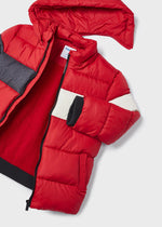 Boys Red Puffer Coat