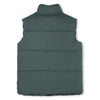 Boys Reversible Green and Check Sherpa Puffer Gilet