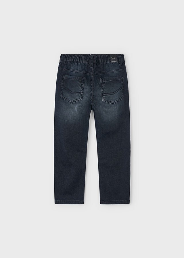 Boys Soft Denim Elastic Jogger Pants