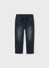 Boys Soft Denim Elastic Jogger Pants