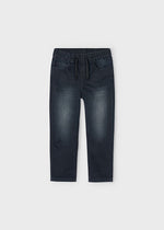 Boys Soft Denim Elastic Jogger Pants