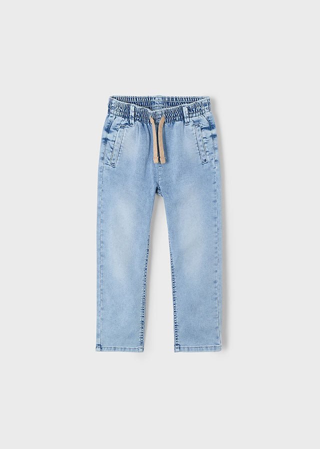 Boys Soft Denim Jogger Pants