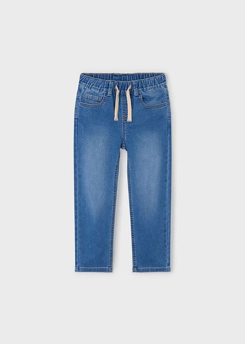 Boys Soft Denim Jogger Pants