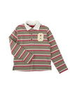Boys Stripe Polo With Number Badge